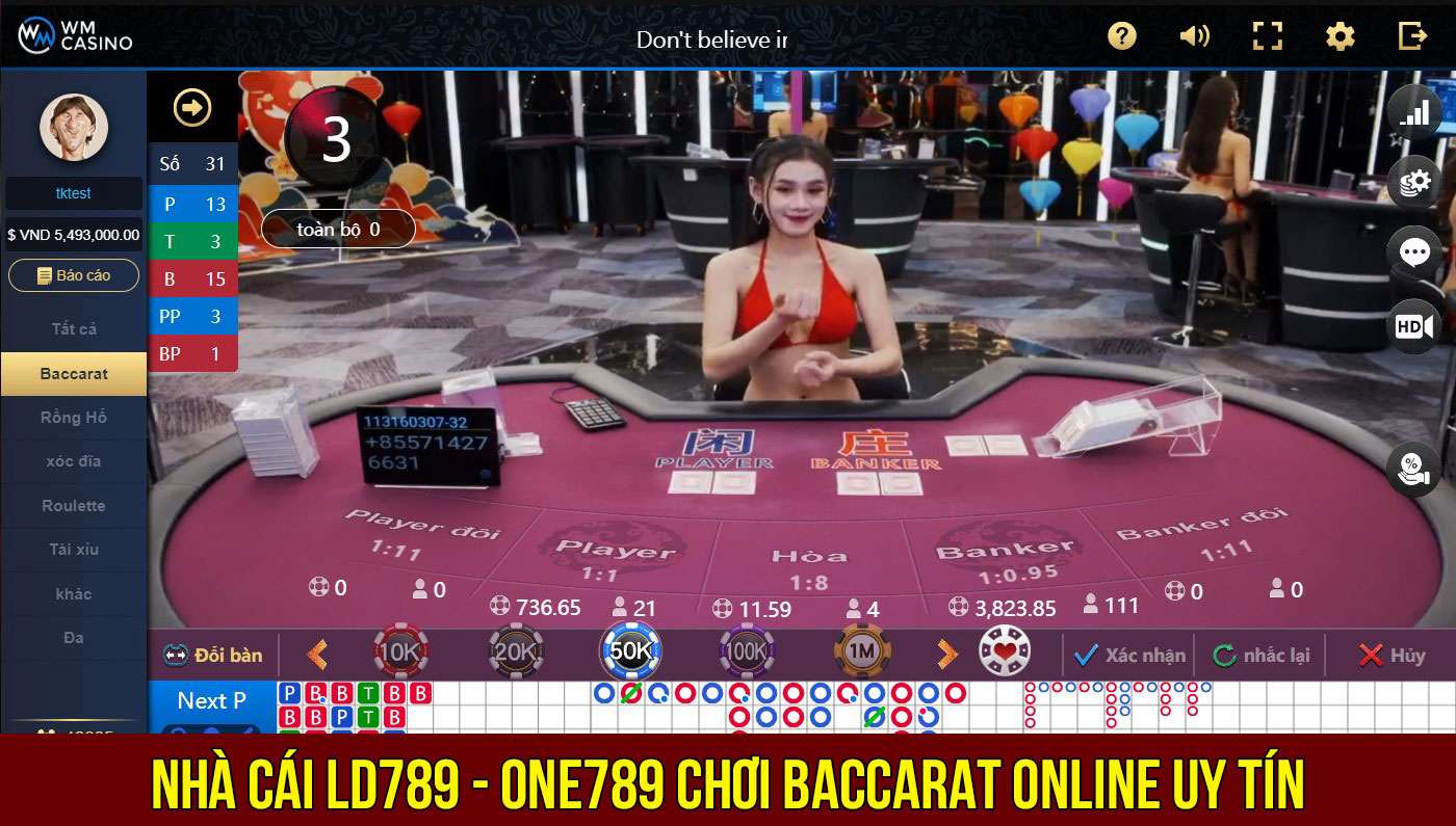 Chơi Baccarat tại nhà cái LD789