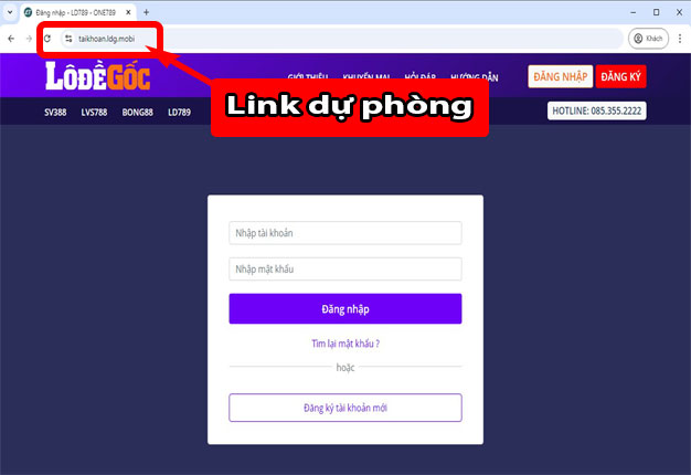 Thông báo link dự phòng tại Lô Đề Gốc